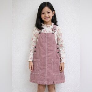 Cat & Jack Light Pink Corduroy Overalls